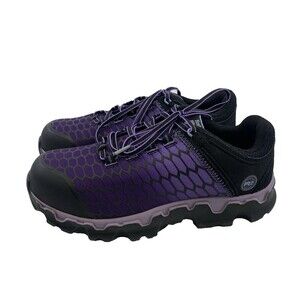 Timberland PRO Powertrain Sport Alloy Toe Work Sneaker Purple Black Womens 11